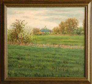 Springtime with Poply from Sezemice, 2006, oil on canvas panel (45x50)