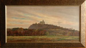Autumnal Panoramic, 2004, oil on canvas panel (50x100)