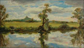 S Labem od Lukovny, 2004, olej na lepence (40x70)