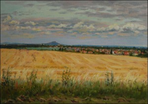 S Osteany od Mikulovic, 2007, olej na lepence (50 x 70)