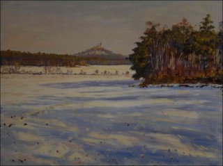 Zimn od Hradit na Psku, 2011, olej na lepence (60x80)