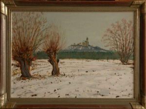 Zimn s vrbami, 2006, olej na lepence (50 x 70)