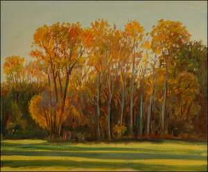 Podzim u Mntic, 2006, olej na lepence (50x60)