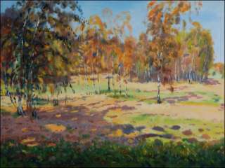 Podzimn bzy u psnku za Hrdkem, 2009, olej na lepence (60x80)