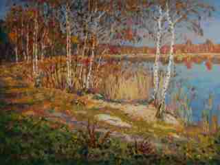 Podzimn bzy v odpolednm slunci u psnku za Hrdkem, 2009, olej na lepence (60x80)