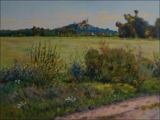 View Off Brozany towards Rby, 2010, oil on canvas panel (60x80) 