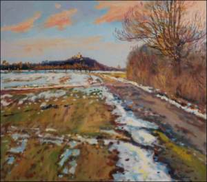 Early Spring - On The Way towards Poply, 2010, oil on canvas panel (70x80) 