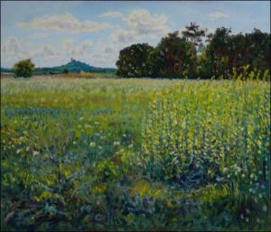 With A Meadow and Pinewood off Bohumile, 2009, oil on canvas panel (60x70) 