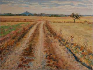 Off The Fields between Chote and Bohumile, 2009, oil on canvas panel (60x80)