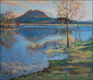 Bezdz off The Poselsk Pond near Doksy, 2009, oil on canvas panel (60x70) 