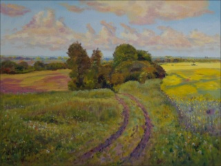 The Habrov Natural Reserve near Topol, 2010, oil on canvas panel (60x80) 