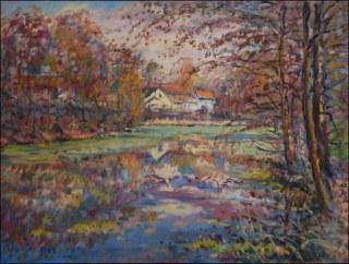 A Little Lake near Hostovice, 2010, oil on canvas panel (60x80)      