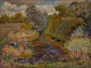 Late Summer at The Chrudimka River near Hostovice, 2011, oil on canvas panel (60x80)