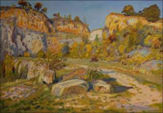 The Stonepit Na Chlumu above Srbsko near Berounka III, 2010, oil on canvas panel (70x100)