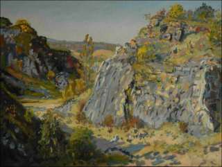 The Stonepit Na Chlumu above Srbsko near Berounka II, 2010, oil on canvas panel (60x80)