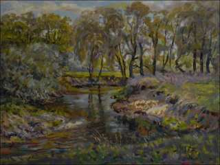 Meanders of The Chrudimka River near Hostovice, 2012, oil on canvas panel (60x80)