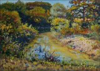 Novohradka River near hetick Lhota, 2010, oil on canvas panel (50x70) 