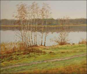 Sand -pit near Hrdek Village 2, oil on canvas panel (60x70)