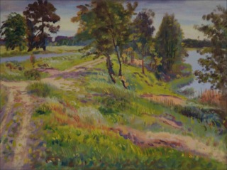 A Sand-pit near Mlice, 2010, oil on canvas panel (60x80)  