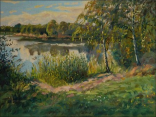 A Sand-pit near Stblov, 2010, oil on canvas panel (60x80) 