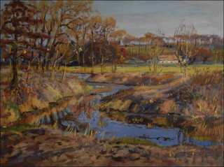 An Autumn at Novohradka in hetick Lhota, 2012, oil on canvas panel (60x80)