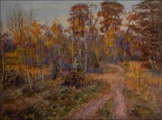 Autumn at A Sand-pit near Stblov, 2011, oil on canvas panel (60x80)