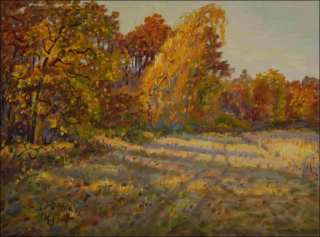 Autumn Forest beyond Star ivice, 2010, oil on canvas panel (60x80) 