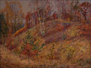 Autumn Stblov hillside near the overpass behind Hrdek, 2017, oil on canvas panel (60x80)