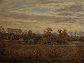 in in Autumn, 2012, oil on canvas panel (60x80)