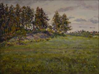 A View of Vysok Chvojno off edice, 2012, oil on canvas panel (60x80) 