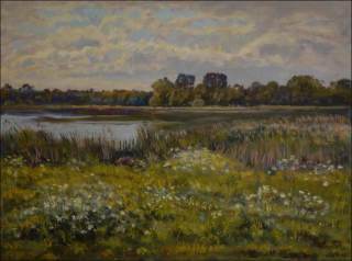 The Pohrnovsk Pond, 2012, oil on canvas panel (60x80)