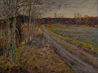 A Back Road near Doln edice, 2013, oil on canvas panel (60x80)