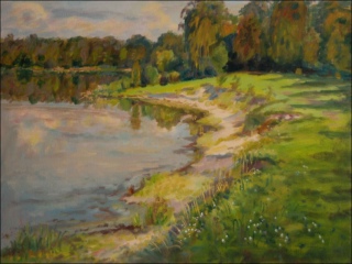 Late Summer next to A Sand-pit beyond Stblov, 2010, oil on canvas panel (60x80)