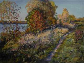 Sunny Autumn at Oplatil, 2013, oil on canvas panel (60x80)