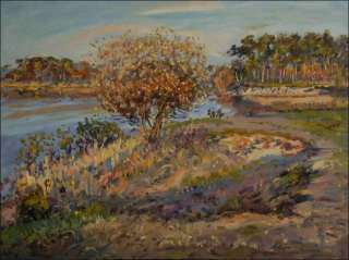 Sunny November at The Sand-pit in Mlice, 2013, oil on canvas panel (60x80)