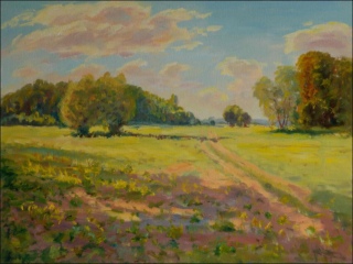 In The Area of Chrudimka River beyond Hostovice, 2010, oil on canvas panel (60x80) 