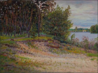 Next to A Sand-pit beyond Mlice, 2010, oil on canvas panel (60x80)  