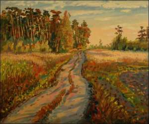 Near Rokytno, 2006, oil on canvas panel (50x60)