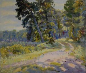 Next to The Nadma Pond near Pelou, 2011, oil on canvas panel (60x70) 