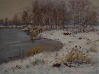 Winter Motive from The Oplatil Sand-pit, 2010, oil on canvas panel (60x80) 