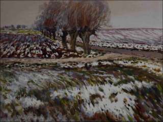 Winter Willows along The Road from Mntice to Tunchody, 2010, oil on canvas panel (60x80)