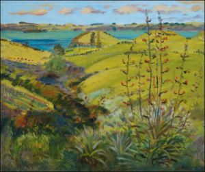 Zliv Te Puna u Kerikeri, 2007, olej na lepence  (51x61)